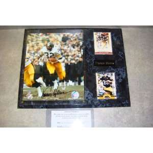  Franco Harris Autographed Pittsburgh Steelers Wall Plaque 