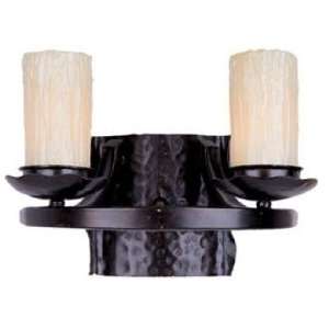  Notre Dame Bronze Finish Two Light Wall Sconce