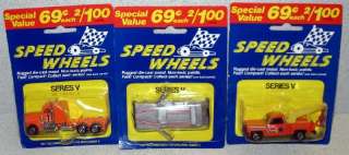 Diecast Series V Speed Wheels Lot Of 3 Cars MOC #4  