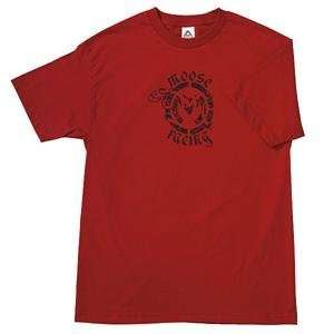  Moose Racing Scripted T Shirt   Large/Cardinal: Automotive