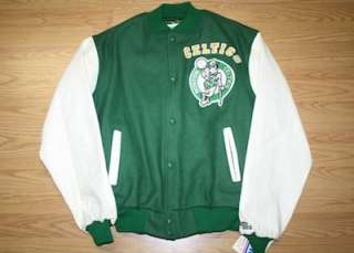 Vintage Boston Celtics Chalkline Jacket XL X Large NBA Larry Bird 