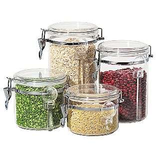 pc. Acrylic Canister Set  For the Home Kitchen Storage Storage Sets 