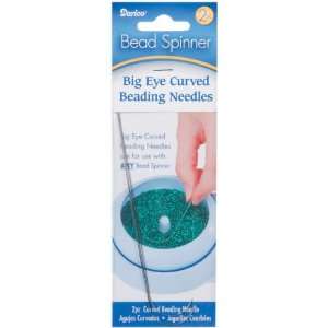  Bead Spinner Big Eye Curved Beading Needles 2/Pkg 