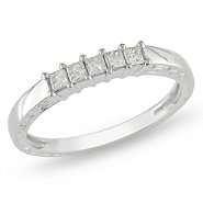 25 cttw Diamond Anniversary Ring in 10k White Gold 