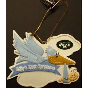   York Jets NFL Baby Boys First Christmas Ornament: Sports & Outdoors