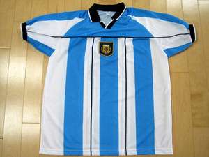 ZANETTI!! vintage ARGENTINA NATIONAL SOCCER JERSEY shirt XL  