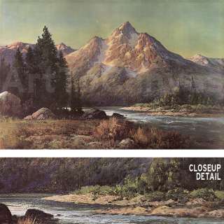 36x24 EVENING IN THE TETONS by ROBERT WOOD STUNNING MOUNTAINS 