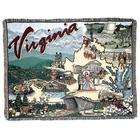 Simply Home State of Virginia Tapestry Throw Blanket 50 x 60