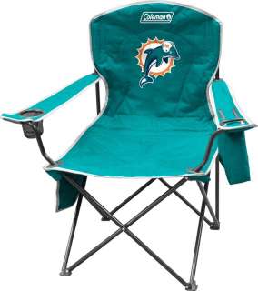 Miami Dolphins XL Big Boy Folding Cooler Chair Coleman Tailgate Seat 