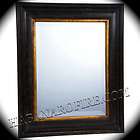 New Antiqued Dark Brown Large 17x21 Framed Beveled Glass Wall Mirror