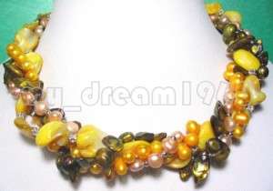 STRANDS MIX COLOR FRESHWATER PEARL NECKLACE  
