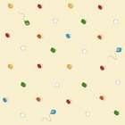 Room Mates Winnie The Pooh   Circles and Balloons Wallpaper in White