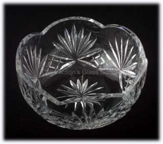 Rogaska RICHMOND Europe Cut Crystal Serving Glass Bowl  