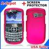 Pantech Link II 2 P5000 AT&T Purple Rubberized Hard Case Cover +Screen 