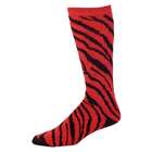 Pizzazz Girls Red Zebra Stripe Knee High Socks Cheer Dance 12 5