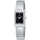   by Seiko PPH515 Ladies Watch Stainless Steel Black Dial Expansion Band