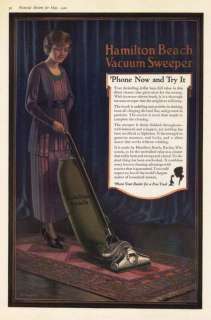 1920 AD Hamilton Beach Vacuum Sweeper  R.F. Ingerle art  