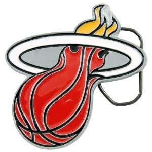  NBA Miami Heat Pewter Team Logo Belt Buckle: Sports 