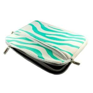  Turquoise Zebra Animal Print Xoom Sleeve for Motorola Xoom Android 
