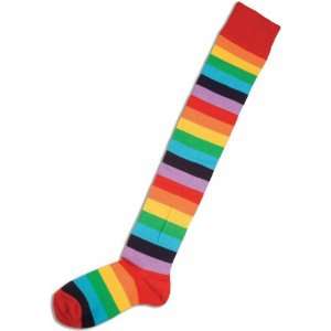 com Lets Party By Forum Novelties Inc Striped Clown Adult Socks / Red 