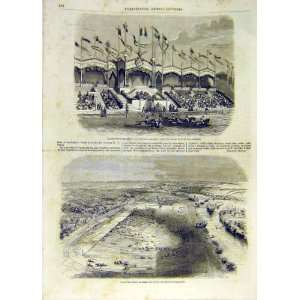   Longchamps Sport Horse Races Course French Print 1854