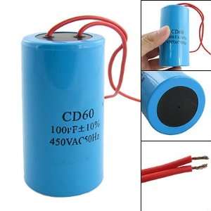   : Cd60 100uf Ac 450v Cylinder Motor Start Capacitor Blue: Electronics