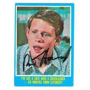  Ron Howard Autographed Trading Card Happy Days: Sports 