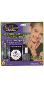 Nail Polish, Jewel Pumpkin Tattoo & Gel Glitter Makeup  