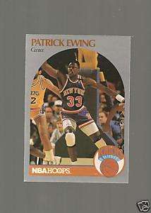 PATRICK EWING NBA HOOPS 1990 CARD #203  