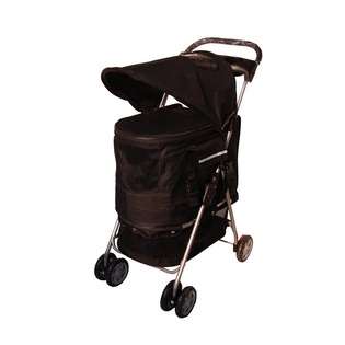   Black Ultimate 4 In 1 Pet Stroller/Carrier/Car Seat at 