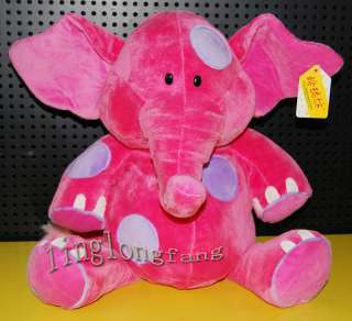 Gulliver Elephant Hot Pink Stuffed Animal Plush Toy 20  