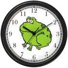 WatchBuddy Frog Cartoon Animal Wall Clock by WatchBuddy Timepieces 