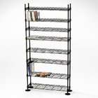  tall cd dvd wall rack media storage available in multiple finishes