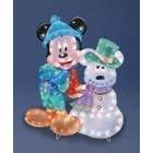 Roman 36 Disney Mickey Mouse With Snowmouse Lighted Chrsitmas Yard 