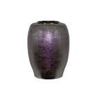   Collection UTC 70834 Large Silver Ceramic Vase with Metallic Finish