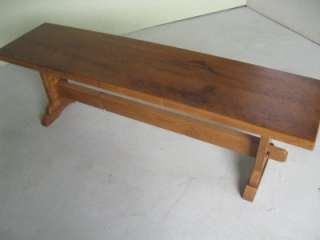 New 5 ft Oak Wooden Rustic Bench  