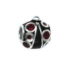 Metal Market Place 141035 Black Lady Bug Bead in Sterling Silver with 