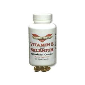 Vitamin E and Selenium Complex 100 Softgel Capsules per Bottle (2 Pack 