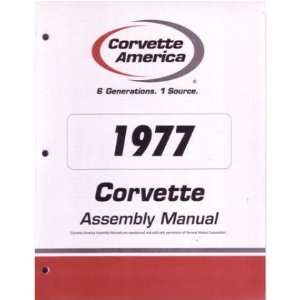  1977 CHEVROLET CORVETTE Assembly Manual Book Rebuild 