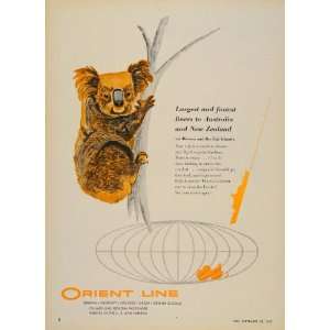  1957 Ad Big O Express Sunliner Orient Steam Koala Bear 