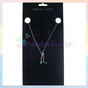 1x PVC Necklace/Earring/Jewelry Display Card 9.5x4.5  