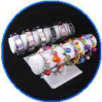 10 Compartment 20 Clips Bracelet Necklace Anklet Watch Jewelry Display 