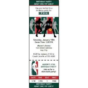  Milwaukee Bucks Colored Ticket Invitation Health 