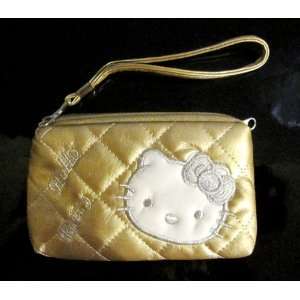  Hello Kitty Pouch GOLD / with white face 