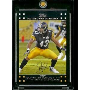 Topps Football # 247 Troy Polamalu   Pittsburgh Steelers   NFL Trading 
