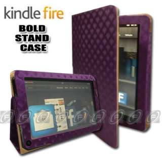  Kindle Fire Rotating PU Leather Case Cover/Car Charger/USB 