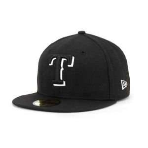    Texas Rangers MLB Black and White Fashion Hat: Sports & Outdoors