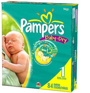 Pampers 84Ct Baby Dry Diaper Mega Pack   Size 1   Pampers   Babies 