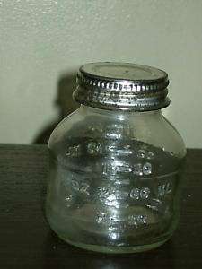 Vintage Ross Laboratories Glass 3oz Jar  