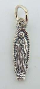   Charm Bracelet Catholic Petite Medal Silver Gild Our Lady of Guadalupe